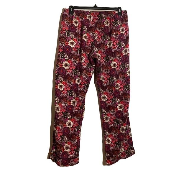 Vera Bradley pajama pants size Large pink/purple/white/ brown - Picture 2 of 7